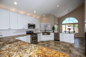 New Cabinets, Slab Granite, Stainless Appliances