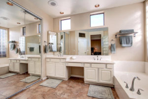 picture of bathroom with counters cleaned off