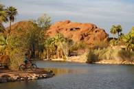 View of Red Rocks in Papago Park Arizona