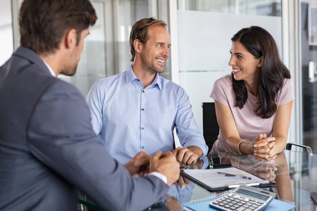 Buyers consulting with and Arizona lender