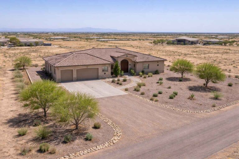 Arizona home built on a large residential lot