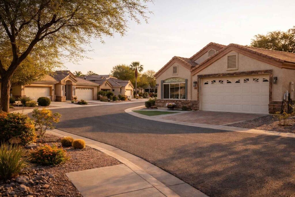 Single-story Phoenix home in a quiet desert neighborhood