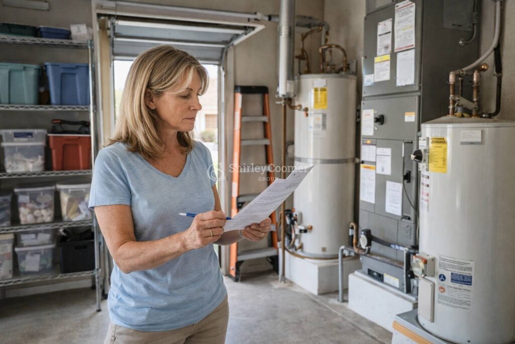 Phoenix homeowner reviewing HVAC and home systems before selling